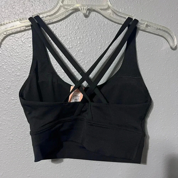 NWT Third Love Black Sports Bra Cross Cross Straps Strappy Size Small Padded - Picture 2 of 3